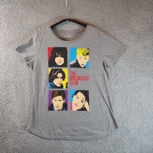 The Breakfast Club T-Shirt Wiomens Medium 80s Pop Art Graphic Retro Short Sleeve